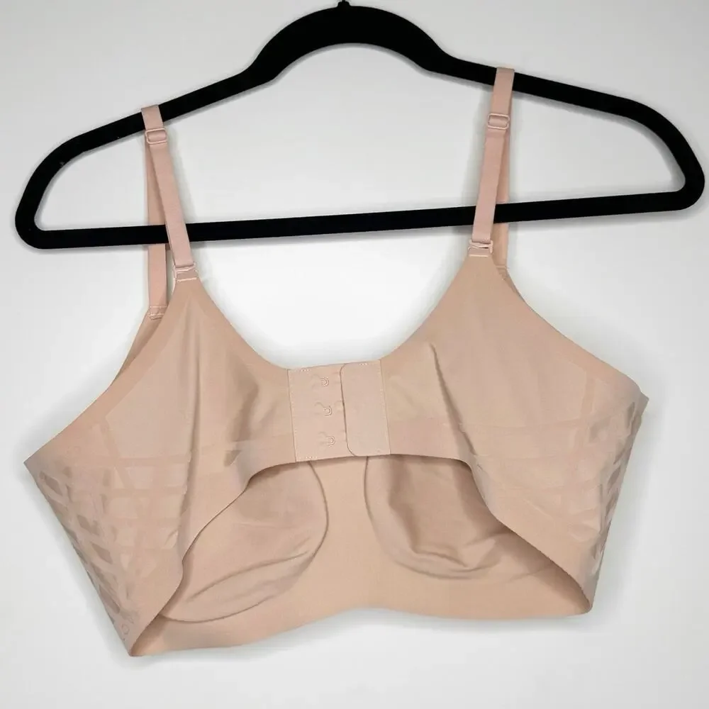 Honeylove Silhouette LiftWear Wire Free Bra Women's Blush Size Large